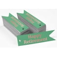 thumbnail image 2 of Inkdotpot Pack Of 50 Real Rose Gold Foil Paper Tags Happy Retirement Favor Hang Tags, 2 of 6