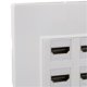 thumbnail image 4 of 4K 60Hz HD Wall Plate Female to Female 4 Port HD Multimedia Interface for Computers, TVs, Hard Drives, 4 of 4