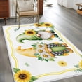 thumbnail image 2 of Summer Dwarfs Area Rugs 4x6 ft Yellow Sunflower Daisy Field Plant Farm Washable Rug Non Slip Indoor Carpet Absorbent Floor Mat for Living Room Bedroom Dining Room, 2 of 9