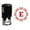 Red, variant on Printtoo R-40 Office Stationary Octagon Celtic Swirl Frame E Alphabet Monogram Self Inking Rubber Stamp-Blue