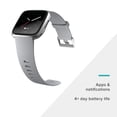 thumbnail image 4 of Reloj inteligente Fitbit Versa de aluminio gris/plateado, 4 of 8
