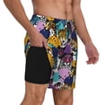 thumbnail image 2 of Fuzoiu Retro Panther Print Men's Swim Shorts,Quick-Dry Double-Layer Swim Trunks,Board Trunks,Beach Shorts Swimwear Bathing Suits-XX-Large, 2 of 6