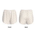 thumbnail image 3 of Yiaed Minimalist Crosshatch Dots Print Women's Running Shorts with Liner 3 Zipper Pockets Elastic Workout Athletic Gym Yoga Shorts-Medium, 3 of 7