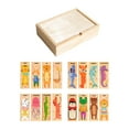 thumbnail image 1 of Rompecabezas de madera Juguetes de aprendizaje temprano Motor Motor Fine Cube Block Juegos Educativos Juegos Educativos para regalos para el hogar, 1 of 9