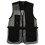 Browning Trapper Creek Mesh Shooting Vest Black/Gray, X-Large, Left Hand
