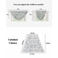 thumbnail image 6 of Waterfall Valances for Windows, Farmhouse Flower Kitchen Sheer Valance Curtains, Botanical Vintage Light Blue Leaf Rod Pocket Elegant Swag Valances for Living Room Bedroom, 47.2"x38.5", 3 Panel, 6 of 8