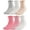 Ruffle_2,6 Pack, variant on Baby-Girls Non Slip Ruffle Frilly Ankle Socks Pointelle (Pack of 3/6)