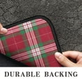 thumbnail image 6 of Red and Green Christmas Plaid Pattern Door Rugs,Washable Non Slip Door Mats Indoor,Decorative Door Mats,Entry Mat Indoor for Entrance,Bedroom,Kitchen,Bathroom,30"x17", 6 of 6
