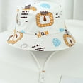 thumbnail image 4 of Ticikt Baby Sun Hat Toddler Bucket Hats Summer Sun Protective Kids Beach Hats Wide Brim Outdoor Camping Hat for Boys Girls 1-8Y, 4 of 5