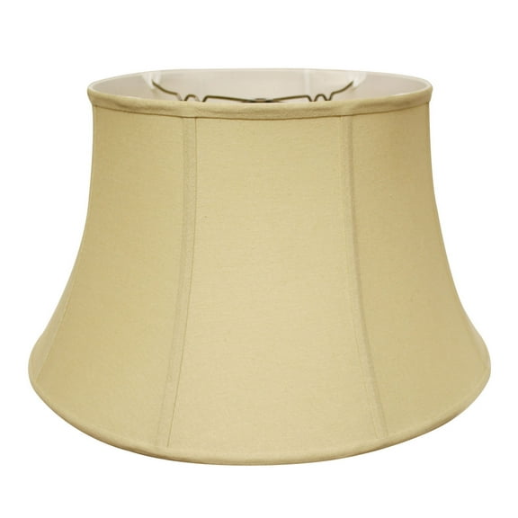 Witaxima 19" Bottom Drum Lamp Shade with Metal Washer Fitter, Tan Linen Softback Shade for Home Office Lighting