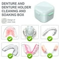 thumbnail image 3 of Estuche para dentaduras postizas, caja de baño para dentaduras postizas para viajar, cuidado limpio, protector bucal y dentaduras postizas, 3 of 5