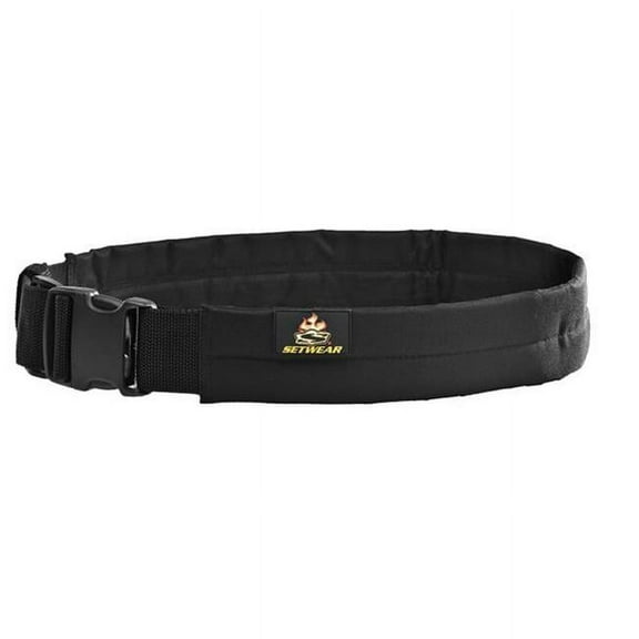 SetWear SW-05-520 2 inch Padded Belt with 33 inch Waist & Up, Black, Large & Extra Large
