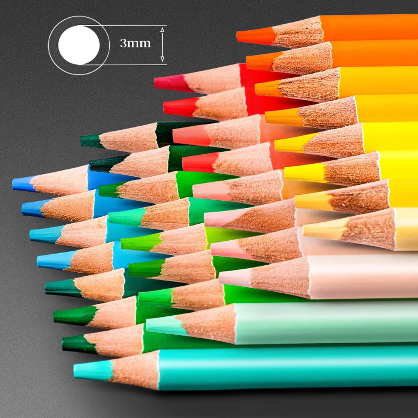 520 Color Pencils, Professional Oil Color Pencils Set Sketch Coloured Colored Pencil for Draw Coloring School Art Supplies easy to carry Very suitable for painting