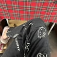 thumbnail image 5 of Pijama de Hello Kitty Y2k Sanrio para mujer, pantalones Kawaii de lana con dibujos animados, ropa informal para el hogar, vestido de Halloween, 2024, 5 of 5
