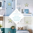 thumbnail image 3 of Decoración de pared con forma de estrella de mar de metal POXOHO, 30 cm, azul, 3 of 7