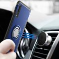 thumbnail image 3 of Phone Case for Huawei P20 Pro with Tempered Glass Screen Protector Cover and Magnetic Stand Ring Holder Slim Hybrid Hard Cell Accessories Protective Huawei P20Proo Cases Men Black Blue, 3 of 7