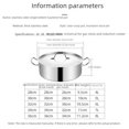 thumbnail image 2 of Olla de sopa de un solo fondo, cocina de inducción de acero inoxidable, olla de pato mandarín universal, olla caliente dorada espesa de gran capacidad, 2 of 6
