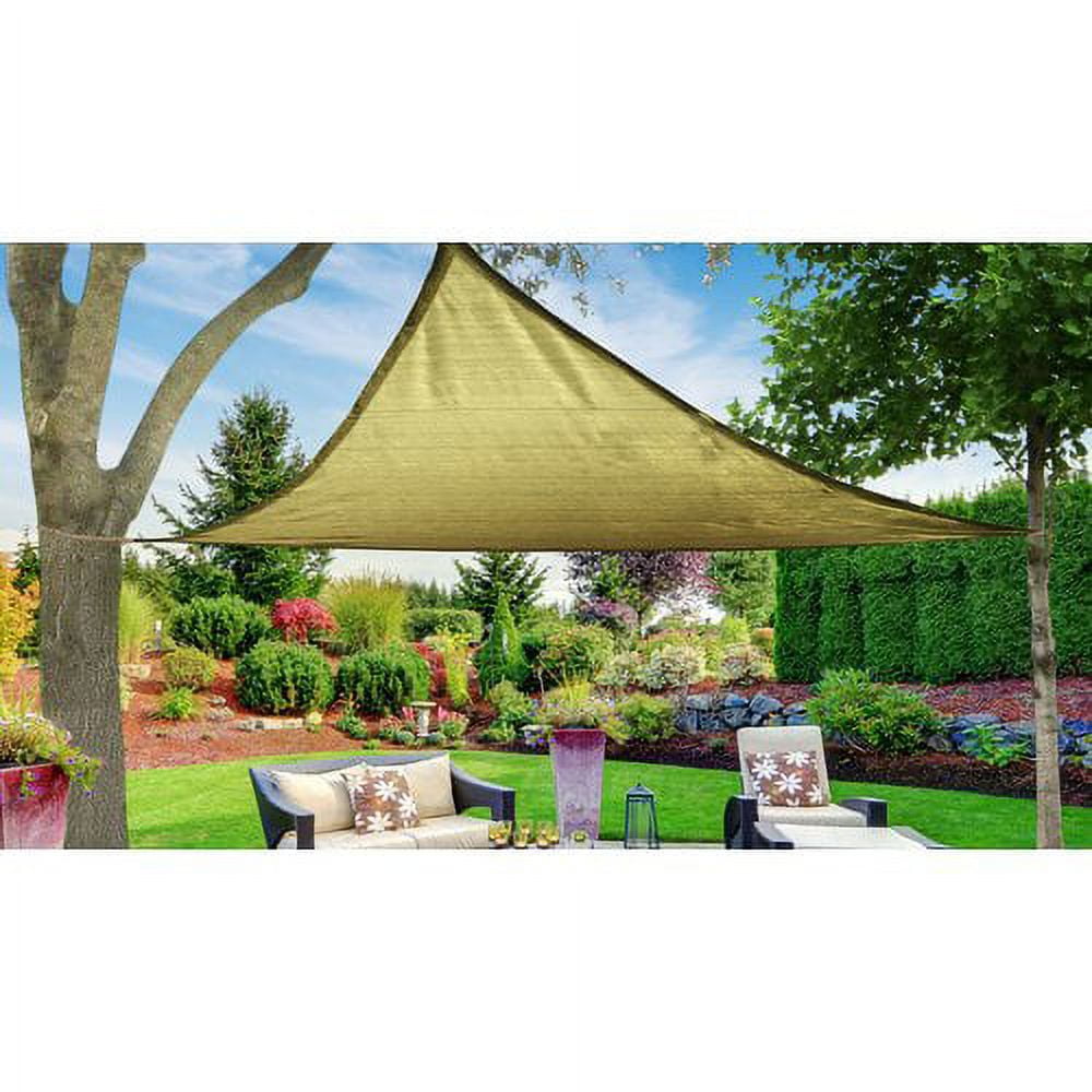 Shadesheet by Boen Sun Shade Sail Canopy, Triangle, Blue,16'x16'x16'