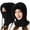 Black, variant on Upgraded 3 in 1 Cold Resistant Beanie Hat for Women Warm Winter,3 In 1 Beanie Hat For Women, Plush-Lined Balaclava Scarf Hood With Face Cover, Wind-Proof, Ideal For Outdoor Skiing