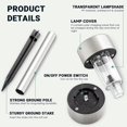 thumbnail image 5 of 12 Pack Solar Lights Outdoor Waterproof Stainless Steel LED Solar Pathway Lights Outdoor Solar Lights for Patio Lawn Yard and Landscape Warm White, 5 of 5