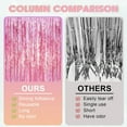 thumbnail image 5 of Fusion 2 Pack Laser Pink Tinsel Foil Fringe Curtains, Mothers Day Pink Decorations, Metallic Tinsel Party Streamers Backdrop for Birthday Bachelorette Graduation Wedding Party Decorations, 5 of 6