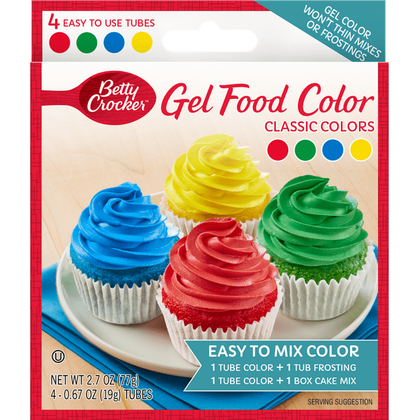 Betty Crocker Decorating Gel Food Color In Classic Colors, 2.7 Oz. - Walmart .Com Betty Crocker Decorating Gel Food Color In Classic Colors, 2.7 Oz. - Walmart .Com