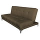 thumbnail image 1 of Sofa Cama Reclinable El Bazar Store Karla Chocolate Lino Futon 3 posiciones Abotonado Sala, 1 of 5