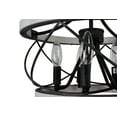 thumbnail image 3 of Bella Depot 5-Light Distressed White Rustic Wood Caged Chandelier Pendant Light for Farmhouse Kitchen Island, 3 of 9