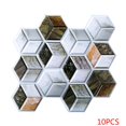 thumbnail image 2 of Toystoory 10 Uds. Calcomanía de pared 3D anticolisión, pegatina de pared 3D anticolisión, Panel de pared de ladrillo Irregular de PVC Decoración del hogar #542, 2 of 6