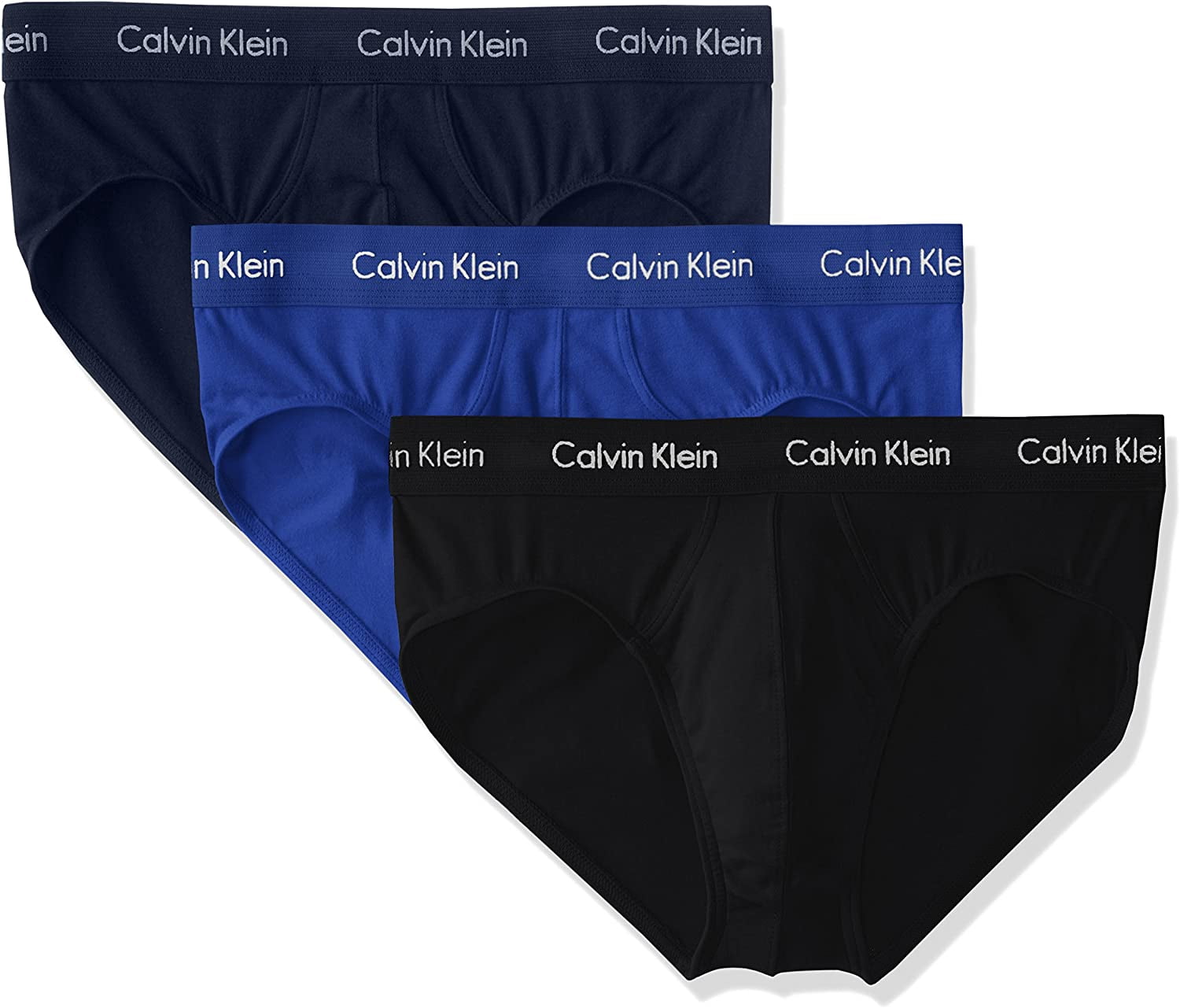 Calvin Klein Men's Cotton Stretch 3 Pack Briefs, Black/Blue Shadow/Cobalt  Water, X-Large | Walmart Canada