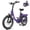 Purple, variant on Hopepeak Z10 Folding Electric Bike for Adults, 500W Motor 28 MPH, 48V 13.5Ah Removable Battery, 20" Fat Tire Foldable EBike with 7-Speed,Blue