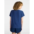 thumbnail image 3 of Athletic Works Women's and Women's Plus Relaxed ButterCore Tee with Short Sleeves, Sizes XS-4X, 3 of 6