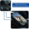 thumbnail image 5 of Surfing Soft Furry Printed Car Armrest Pad Cover Accessories Mat - 12.5x8.2 Inch, 5 of 6