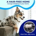 thumbnail image 3 of FENGFAN Double Sided Pet Hair Removal Brush Dual Head Rounded Teeth Non Slip Handle for Dog Cat Grooming 1 Pack, 3 of 6
