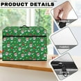 thumbnail image 6 of ZIATUBLE Christmas Santa Claus Sewing Machine Cover Dust Cover Universal Sewing Machine Cover Dust Cover Quilted Dustproof Dust Cover with Storage Pocket Fits Most Sewing Machines, 6 of 7