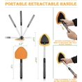 thumbnail image 4 of Windshield Window Cleaner Tool, Windshield Cleaner Car Windshield Cleaning Tool with Reusable Microfiber Pads Glass Wiper Kit with Extendable Handle Washable Microfiber Car Window Cleaner (Orange), 4 of 7