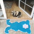 thumbnail image 2 of TIELUTT Easter Rabbit Bunny Eggshell Shaped Bunny Rug 21X29"/19X25'' Non Washable Welcome Door Mat Cute Blanket Hand Knitted Blanket Blanket Throws under 20 Small Area Rug Winter Throw Blanket, 2 of 6