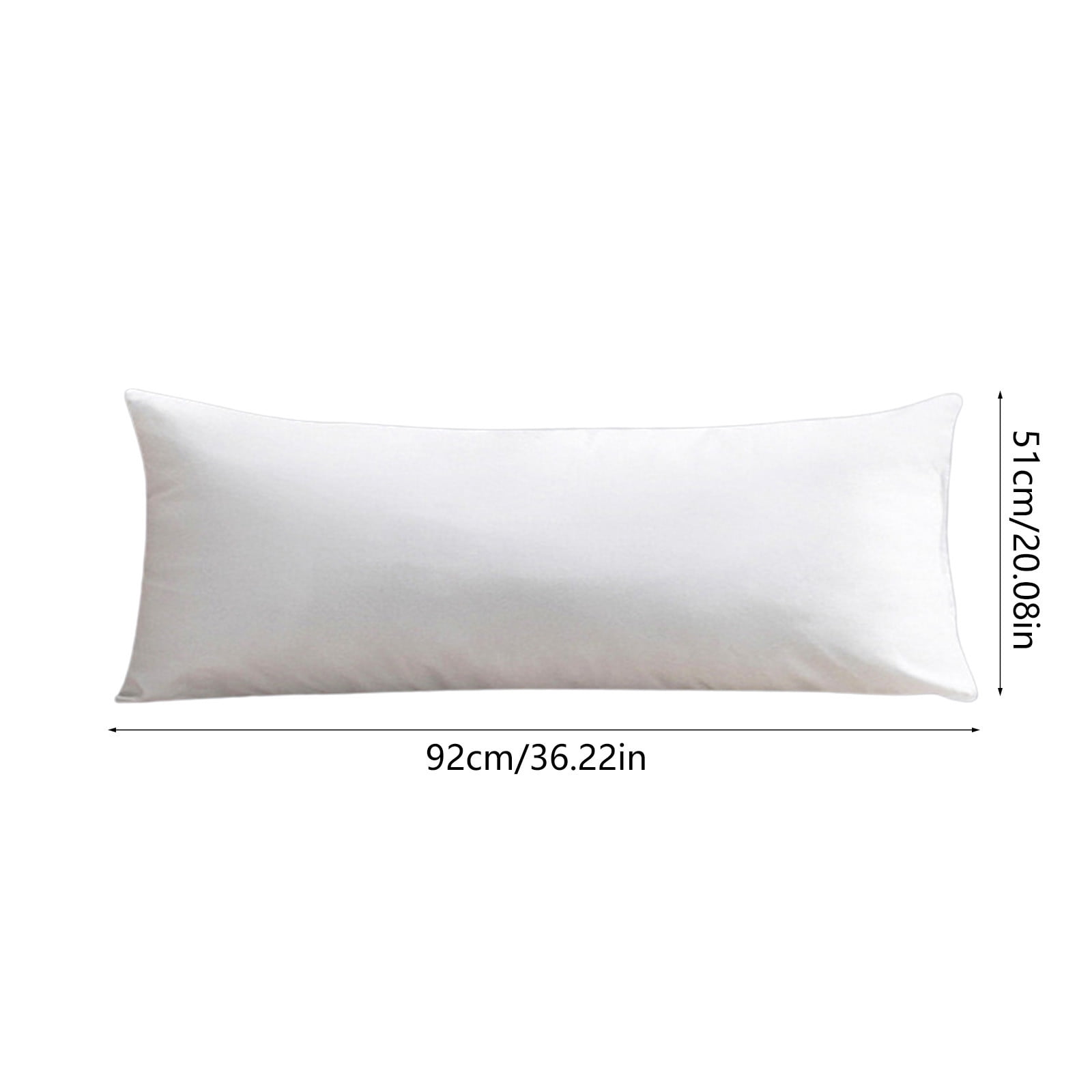 Vfedsrsge Pillow Inserts Soft Breathable Long Body Pillow Inserts, 20x30in White