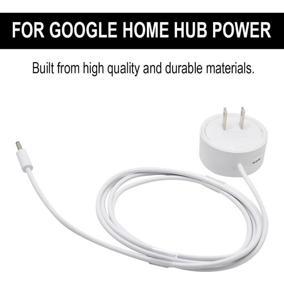 QHUDLV Charger Adapter fit for Home Hub,Nest Hub MiniSpeaker Power Supply Cords
