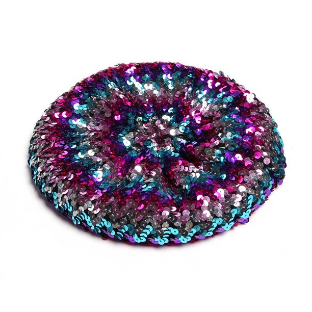 Qarigey Boinas de lentejuelas brillantes elásticas para mujer, sombreros de otoño, primavera y verano, gorros publicitarios de fiesta de colores Sombreros color mixto Qarigey PS11561-11