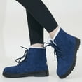 thumbnail image 4 of Ecetana Winter Snow Boots for Women Comfortable Outdoor Anti-Slip Ankle Boots keep Warm Booties Lace Up Flat Platform Shoes, 4 of 5