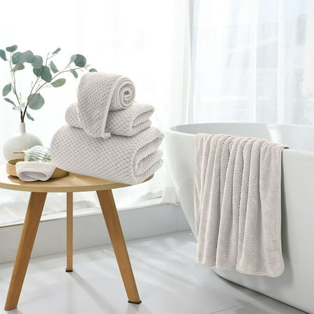 Kdkad Extra Large Bath Towel Shower Cap Set Of 3 Oversized Bath Sheet Soft Absorbent Bathroom Towel Set Microfiber Quick Dry Shower Towel for Hotel Bath Gym Kdkad Extra Large Bath Towel Shower Cap Set Of 3 Oversized Bath Sheet Soft Absorbent Bathroom Towel Set Microfiber Quick Dry Shower Towel for Hotel Bath Gym