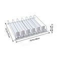 thumbnail image 2 of 6 Rows Drink Organizer for Fridge-White Automatic Pusher Glide,12oz 16oz 20oz-Soda Dispenser for Fridge, 2 of 6