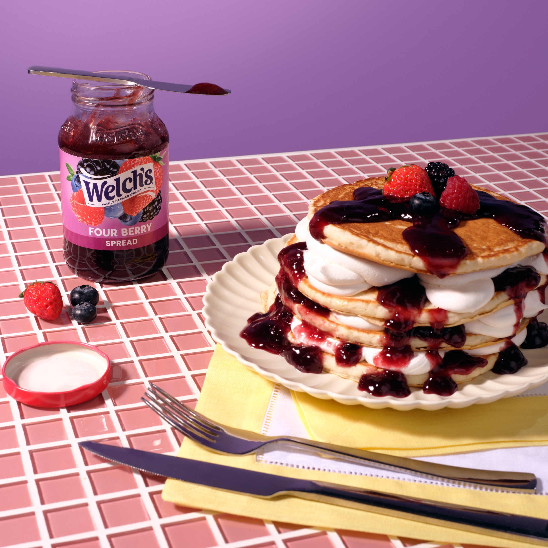 Welch's Four Berry Spread, 18 oz Jar