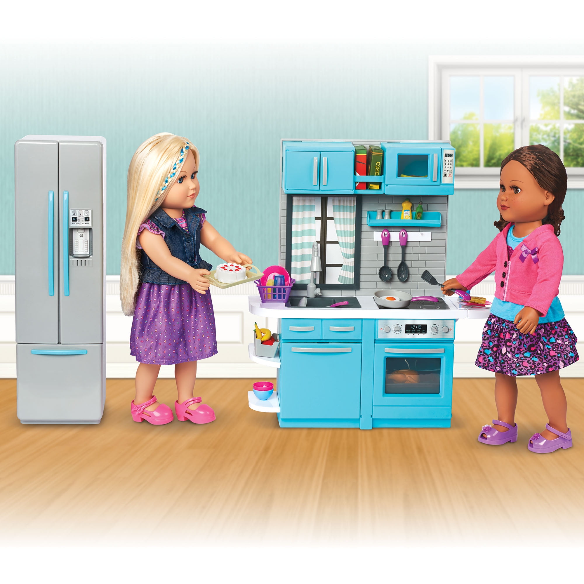 My Life As Full Kitchen Playset with Light & Sound for 18” Doll