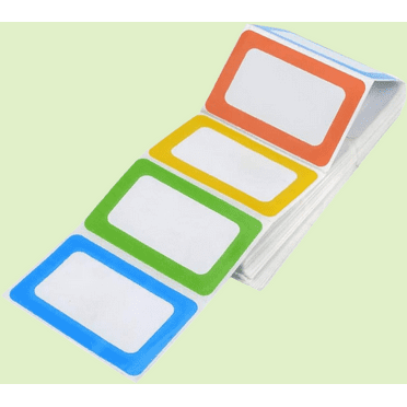 Name Badge Labels 200Pcs, Self-Adhesive Name Sticker Tags for Classroom, Envelope, Clothing, Food