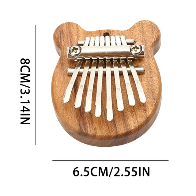 IROINID Mini Kalimba 8 Touches Doigt Pouce Piano Marimba Accessoire Musical Bon Cadeau de Noël
