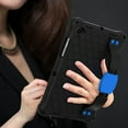 thumbnail image 4 of Case for Samsung Galaxy Tab A8 10.5 Inch 2022 (SM-X200/X205/X207), Galaxy Tab A8 Case, Hand Strap & Hand Shoulder Strap Full Body Protective Kids Case for Samsung Galaxy Tab A8 10.5” 2022, Black+Blue, 4 of 6