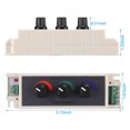 thumbnail image 4 of DC 12-24V 3A RGB Gradateur Continu Intérieur Extérieur Réglage de la Luminosité Commutateurs 3 Canaux Rouge Vert Bleu Gradation Contrôleur, 4 of 6