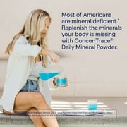 Trace Minerals ConcenTrace Daily Mineral Powder Supports Energy & Digestion - 60 Servings